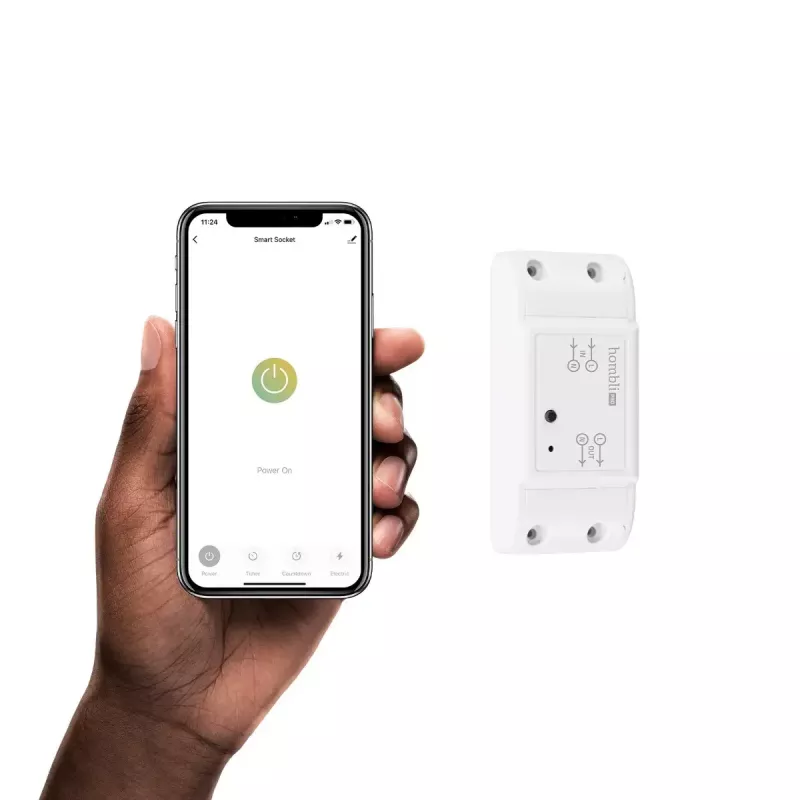 Inteligentny przełącznik Avanca International BV Hombli Smart Switch 2P bezprzewodowy 230V (90–250V, 50–60Hz), 39×88×24 mm