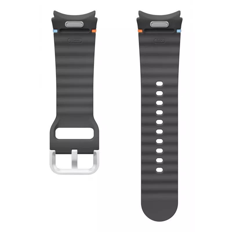 Samsung Sport Band (S/M) dla Galaxy Watch 7, pasek, smartwatch, szary, Samsung, Galaxy Watch7/Watch6/Watch5 Pro/Watch4, guma