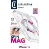 Cellularline Spin Mag - etui iPhone 16 z obrotowym uchwytem pierścieniowym, kompatybilne z ekosystemem Magsafe