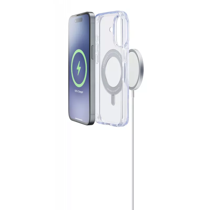 Cellularline Spin Mag - etui iPhone 16 z obrotowym uchwytem pierścieniowym, kompatybilne z ekosystemem Magsafe