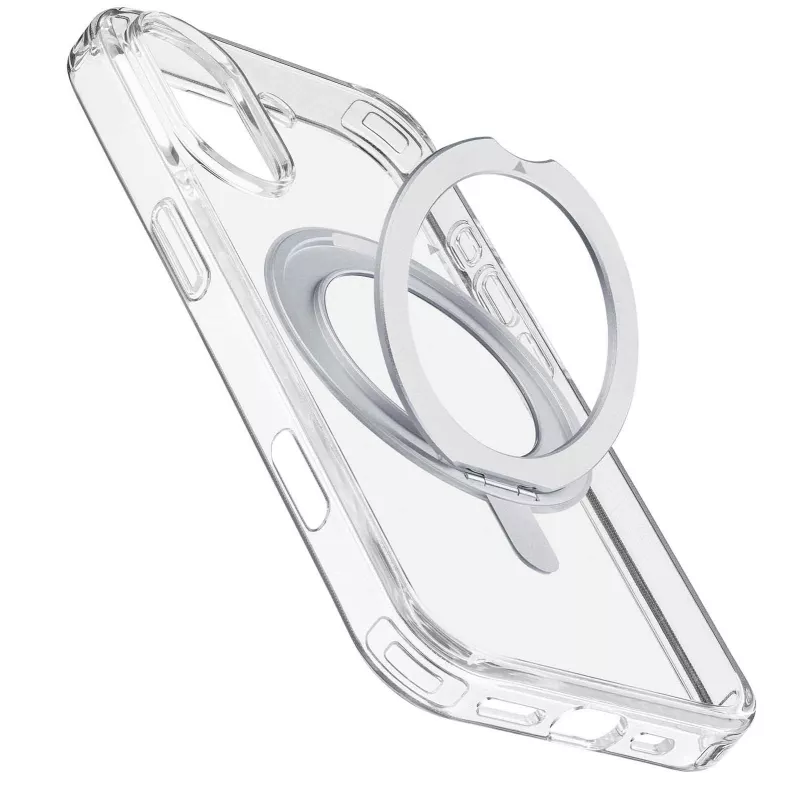 Cellularline Spin Mag - etui iPhone 16 z obrotowym uchwytem pierścieniowym, kompatybilne z ekosystemem Magsafe