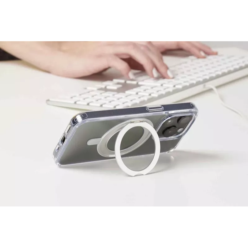 Cellularline Spin Mag - etui iPhone 16 z obrotowym uchwytem pierścieniowym, kompatybilne z ekosystemem Magsafe
