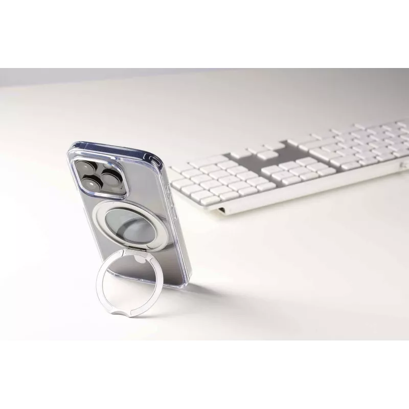 Cellularline Spin Mag - etui iPhone 16 z obrotowym uchwytem pierścieniowym, kompatybilne z ekosystemem Magsafe