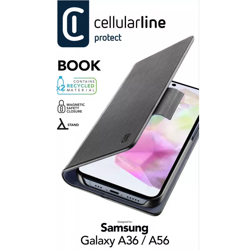 Cellularline Book - Galaxy A36/A56 Book case with card pocket and magnetic closure