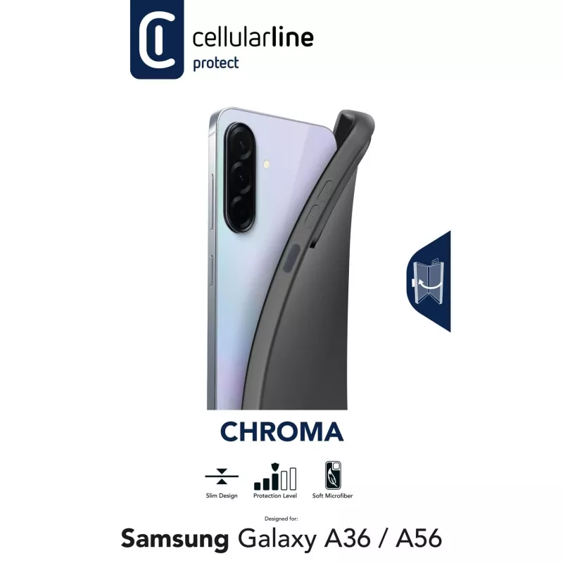 Cellularline Chroma - Galaxy A36/A56 Kolorowe miękkie etui z gumy