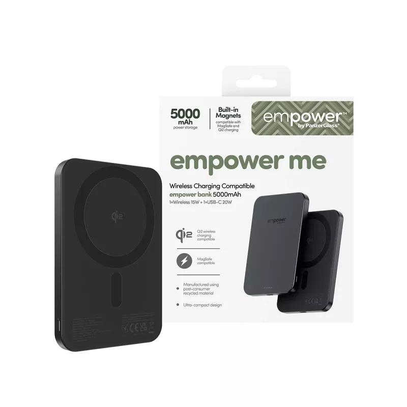 Power bank PanzerGlass empower™ 5000mAh Space Czarny przenośna ładowarka