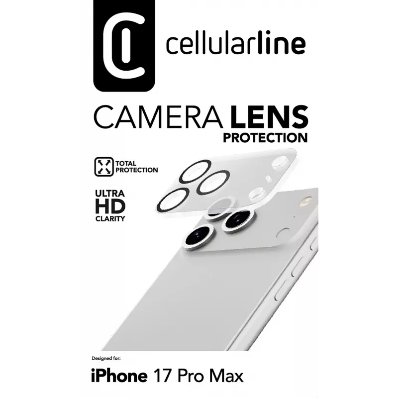 Cellularline Osłona obiektywu aparatu - iPhone 17 Pro Max Ochrona aparatu