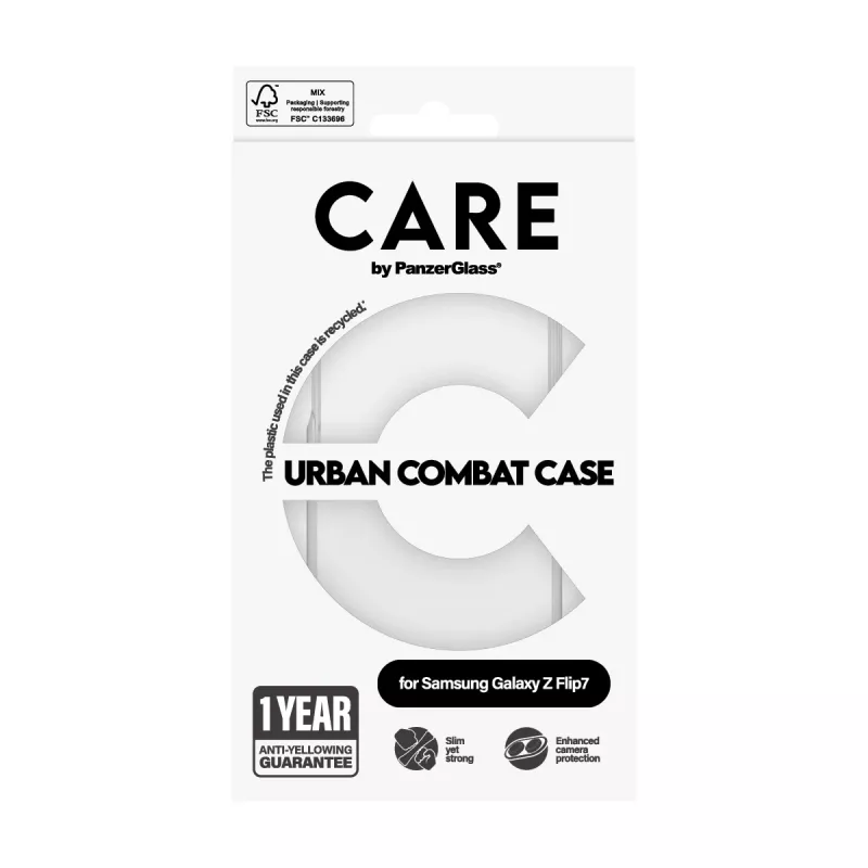 PanzerGlass CARE™ by ® Urban Combat etui Transparent Samsung Galaxy Z Flip7