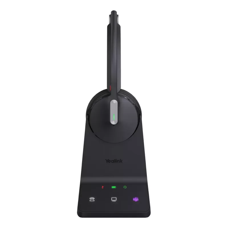 Bezprzewodowy jednostronny zestaw słuchawkowy Yealink WH64 Teams — Bluetooth, nauszny, 20–20000 Hz, zasięg 150 m, czarny