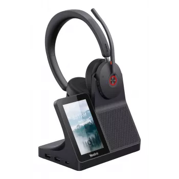 Yealink WH68 Workstation Headset, przewodowy i bezprzewodowy, 20 - 20000 Hz, połączenia/muzyka, 155 g, zestaw słuchawkowy, czarny