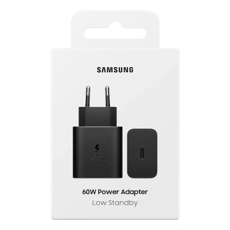 Samsung EP-T6010NBEGWW ładowarka do urządzeń mobilnych Laptop, Smartfon, Tablet Czarny AC Szybkie ładowanie Wewnętrzna