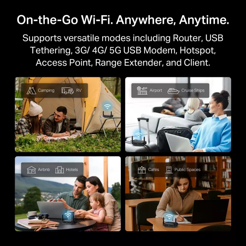 TP-Link BE3600 Wi-Fi 7 router bezprzewodowy 2.5 Gigabit Ethernet Dwupasmowy (2.4 GHz / 5 GHz) Czarny