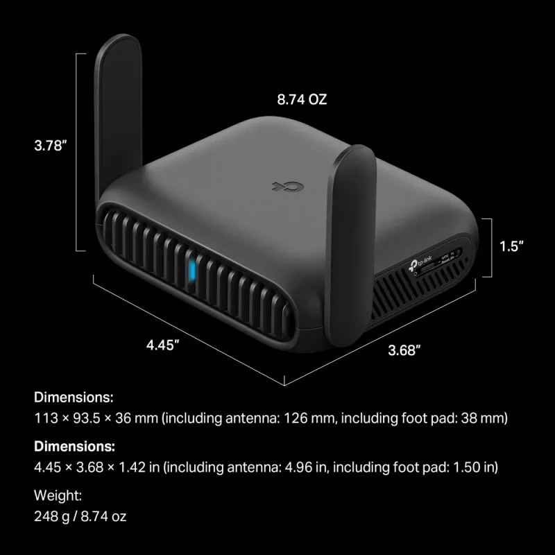 TP-Link BE3600 Wi-Fi 7 router bezprzewodowy 2.5 Gigabit Ethernet Dwupasmowy (2.4 GHz / 5 GHz) Czarny