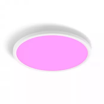 Lampa sufitowa Philips Hue Devote cienki okrągła LED 23W, biała, Ø42,1 cm, uniwersalna lokalizacja
