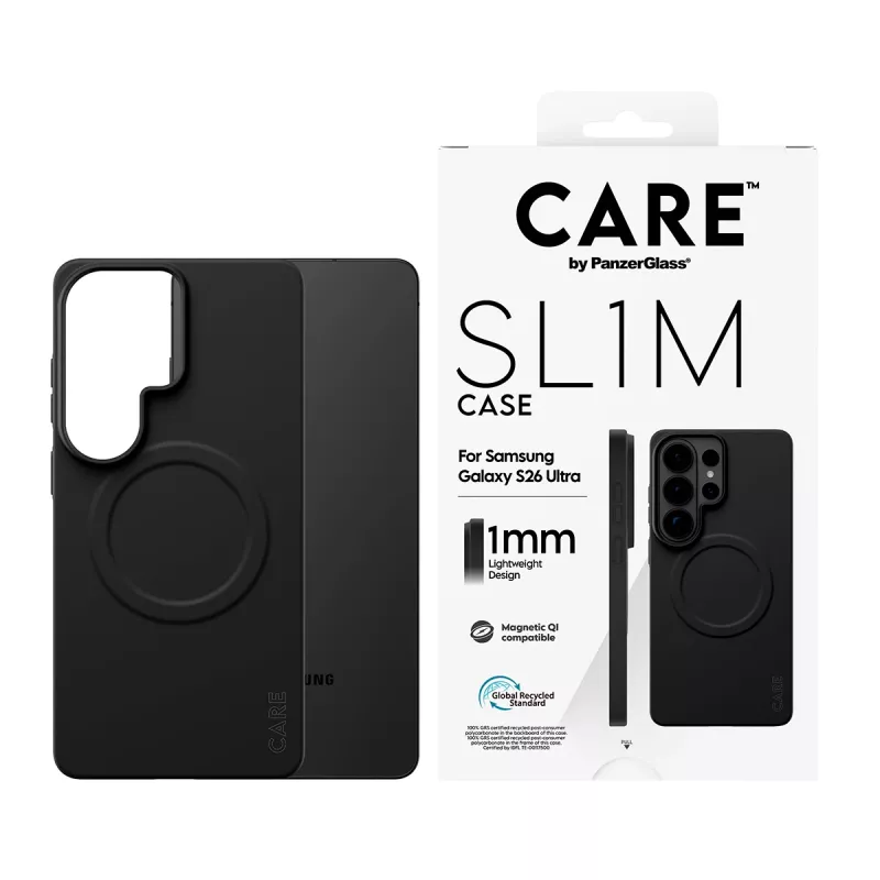 Ochronne etui PanzerGlass CARE SL1M do Samsung Galaxy S26 Ultra, czarne