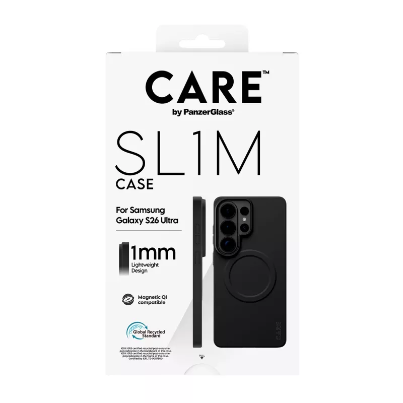 Ochronne etui PanzerGlass CARE SL1M do Samsung Galaxy S26 Ultra, czarne