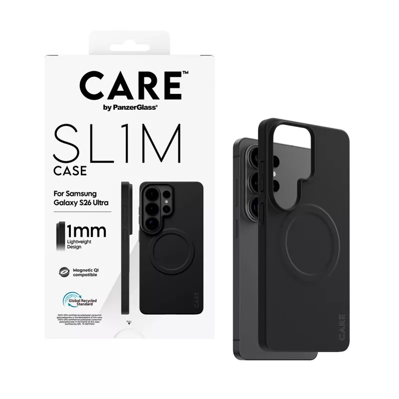 Ochronne etui PanzerGlass CARE SL1M do Samsung Galaxy S26 Ultra, czarne