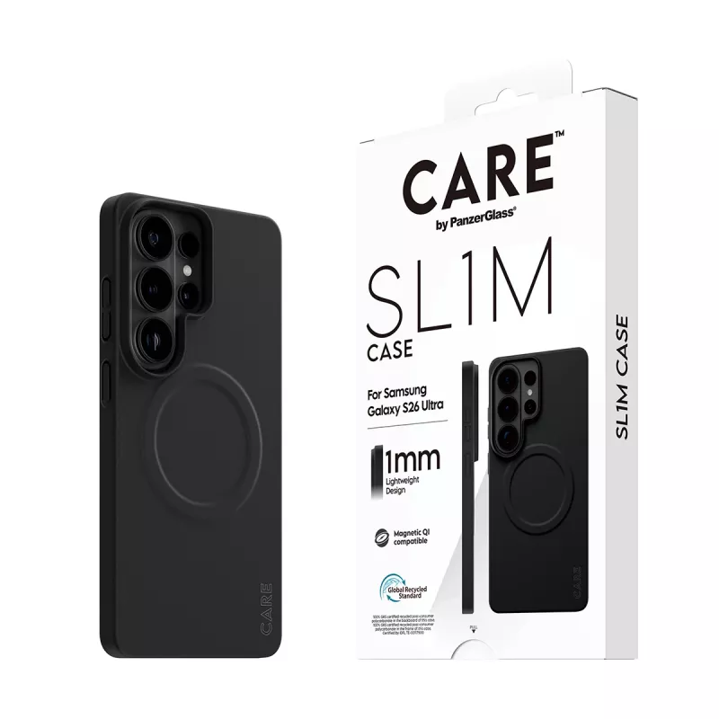 Ochronne etui PanzerGlass CARE SL1M do Samsung Galaxy S26 Ultra, czarne
