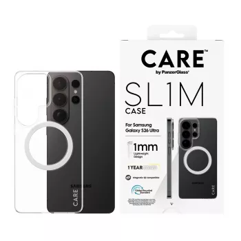 Etui do telefonu PanzerGlass CARE™ SL1M przezroczyste z Qi dla Samsung Galaxy S26 Ultra (6.9 cala)