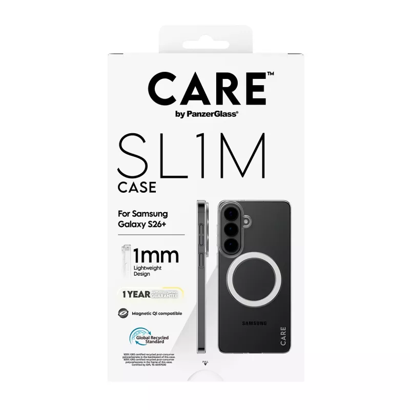 PanzerGlass CARE™ SL1M Przezroczyste etui ochronne z Qi do Samsung Galaxy S26+ (6,7 cala)