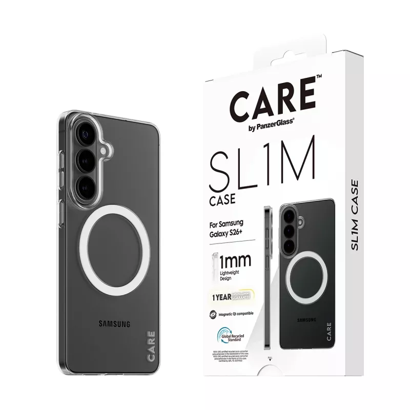PanzerGlass CARE™ SL1M Przezroczyste etui ochronne z Qi do Samsung Galaxy S26+ (6,7 cala)