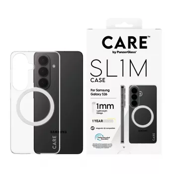 PanzerGlass CARE™ SL1M przezroczyste etui ochronne z Qi do Samsung Galaxy S26, pasuje do ekranów do 16 cm (6,3 cala)