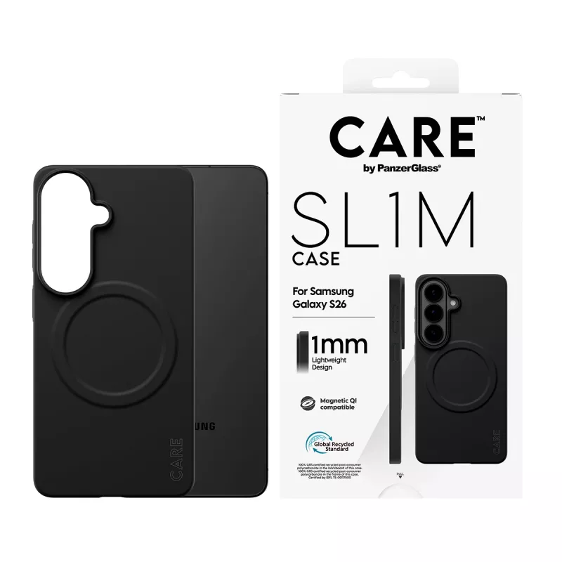 Ochronne etui PanzerGlass CARE SL1M do Samsung Galaxy S26, czarne