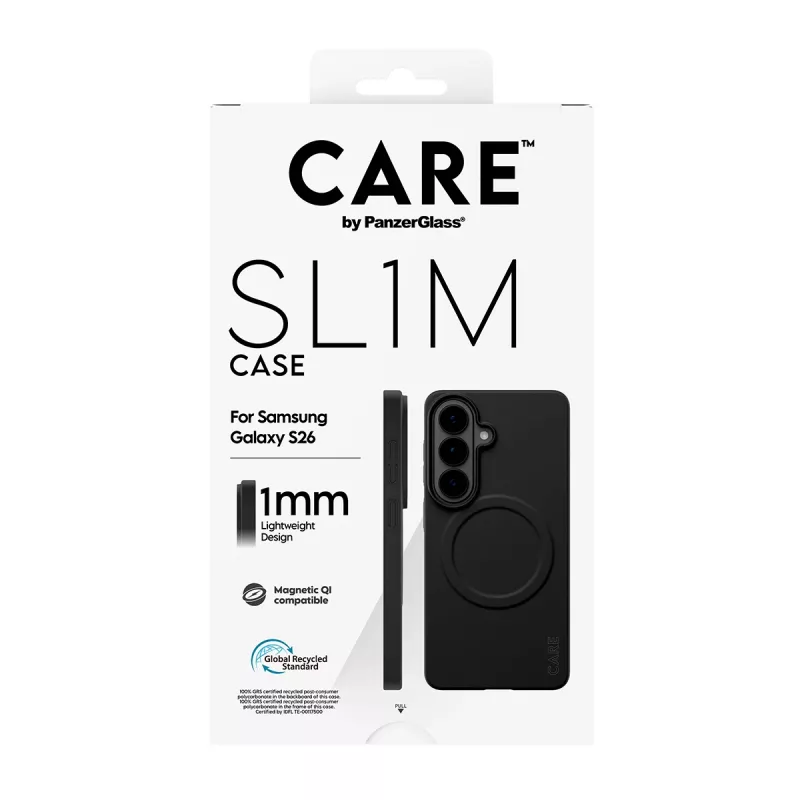 Ochronne etui PanzerGlass CARE SL1M do Samsung Galaxy S26, czarne