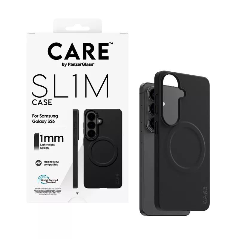 Ochronne etui PanzerGlass CARE SL1M do Samsung Galaxy S26, czarne