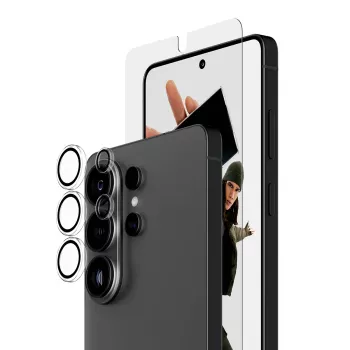 Zestaw ochronny na ekran PanzerGlass Hoops 2-w-1 do Samsung Galaxy S26 Ultra — szkło hartowane + PET, przezroczysty, ultra-szerokie dopasowanie