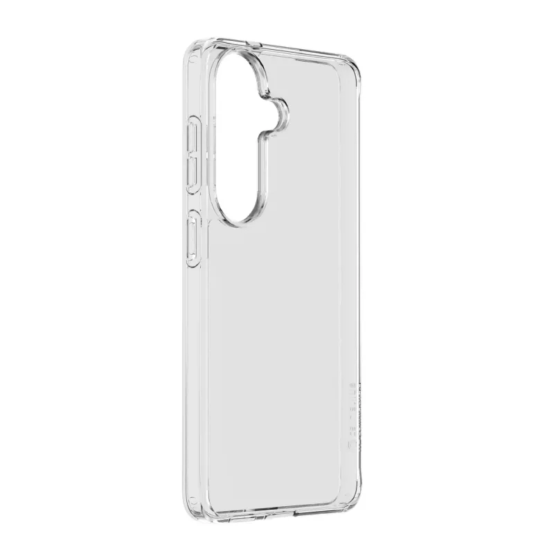 Cellularline Clear Protect - twarde etui do Galaxy S26 z gumowymi krawędziami