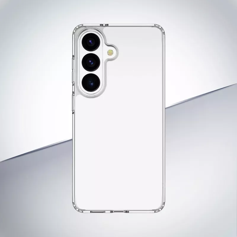 Cellularline Clear Protect - twarde etui do Galaxy S26 z gumowymi krawędziami