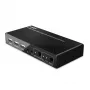 Lindy 2 Port HDMI 4K60, USB 2.0 i Audio KVM Switch, 4096 x 2160 pikseli, 4K Ultra HD, Czarny
