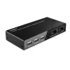 Lindy 2 Port HDMI 4K60, USB 2.0 i Audio KVM Switch, 4096 x 2160 pikseli, 4K Ultra HD, Czarny