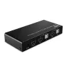Lindy 2 Port HDMI 4K60, USB 2.0 i Audio KVM Switch, 4096 x 2160 pikseli, 4K Ultra HD, Czarny