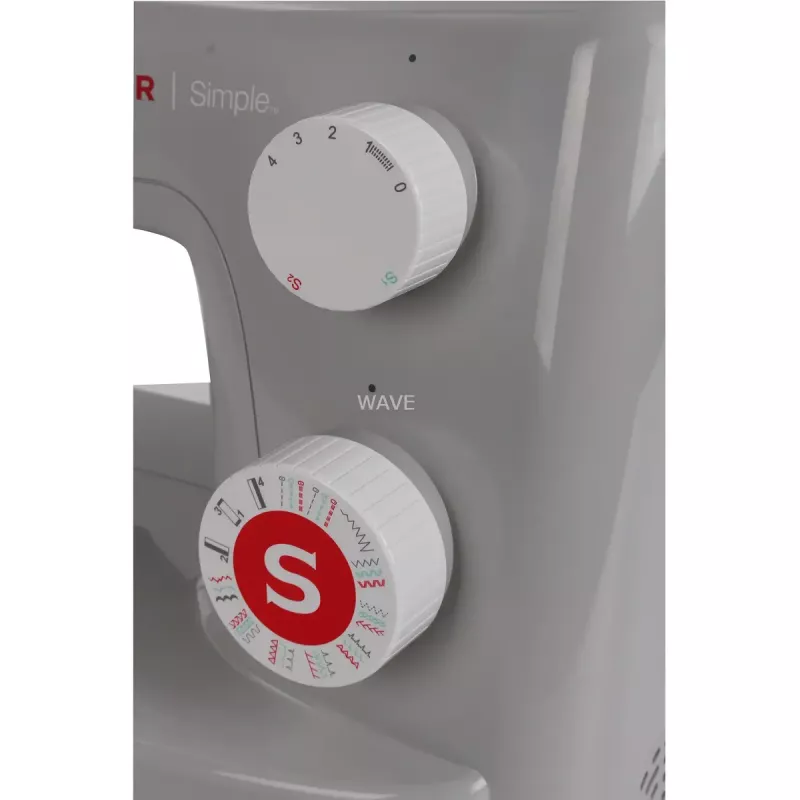 Mechaniczna maszyna do szycia SINGER Simple 3223 — jasnoszary