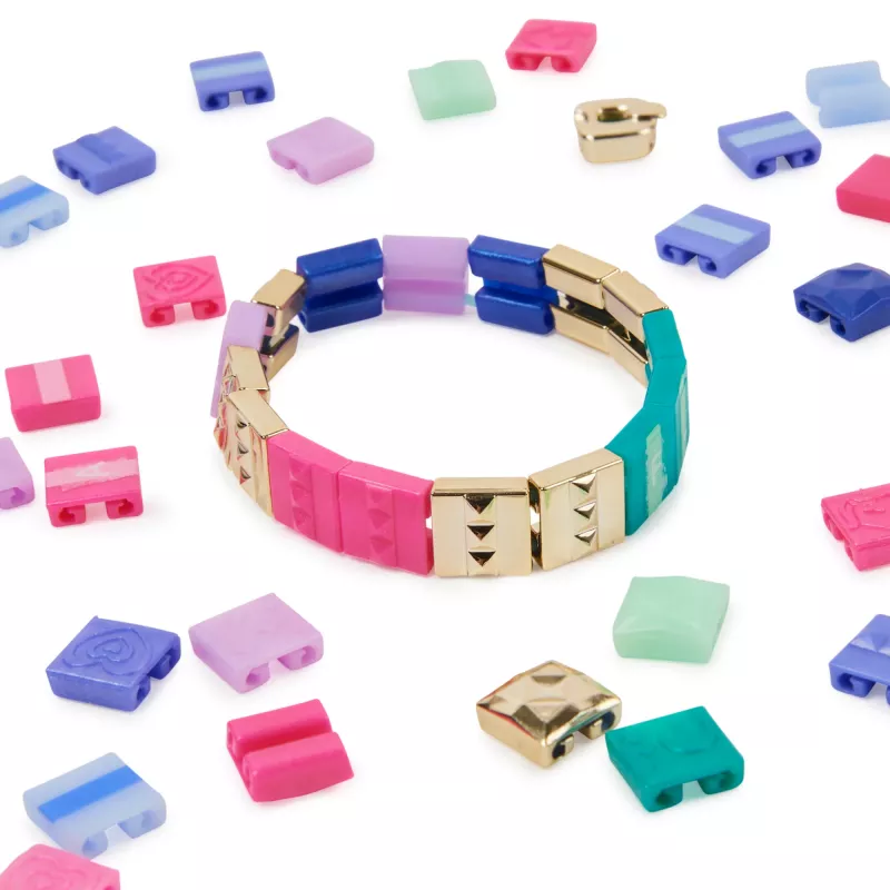 Zestaw do tworzenia bransoletek Cool Maker PopStyle z 170 koralikami, stwórz i przerób 10 (opakowanie może się różnić), zabawki artystyczne i rzemieślnicze dla dzieci od 7 lat