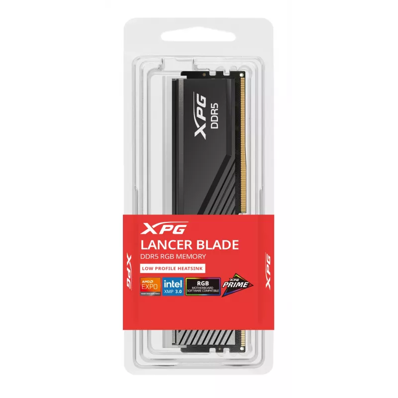 16 GB ADATA DIMM 6000 (schwarz, AX5U6000C3016G-SLABRBK, XPG Lancer Blade RGB, INTEL XMP, AMD EXPO)