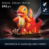 4D Build, zestaw modeli 3D Pokémon Charmander, figurka Pokémon, kolekcja Kanto First Partner, dekoracja na biurko, 241 elementów, od 12 lat