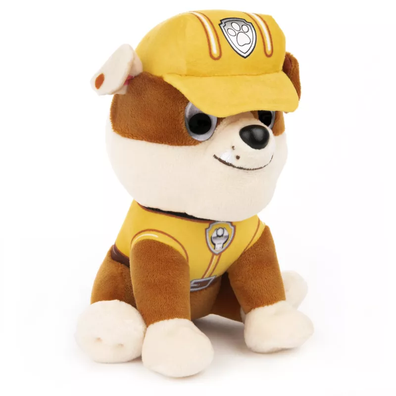 PAW Patrol GUND Official Rubble w charakterystycznym budowlanym mundurze pluszowa zabawka, przytulanka dla dzieci od 1 roku życia, 6 cali