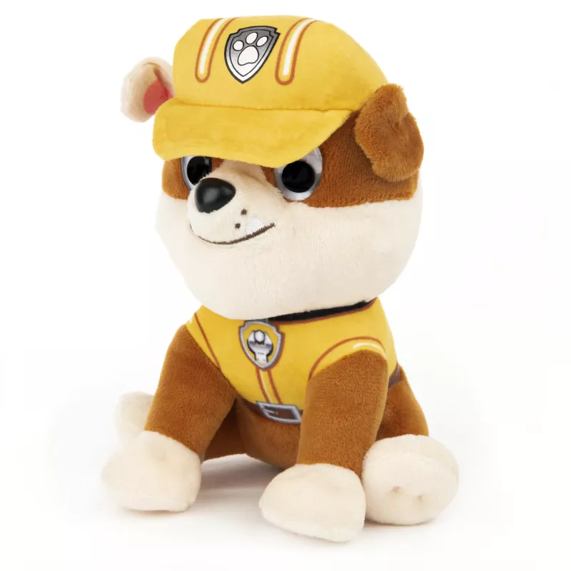 PAW Patrol GUND Official Rubble w charakterystycznym budowlanym mundurze pluszowa zabawka, przytulanka dla dzieci od 1 roku życia, 6 cali