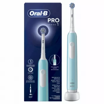 Szczoteczka obrotowo-oscylacyjna Oral-B Pro 1 Sensitive Clean dla dorosłych, niebieska