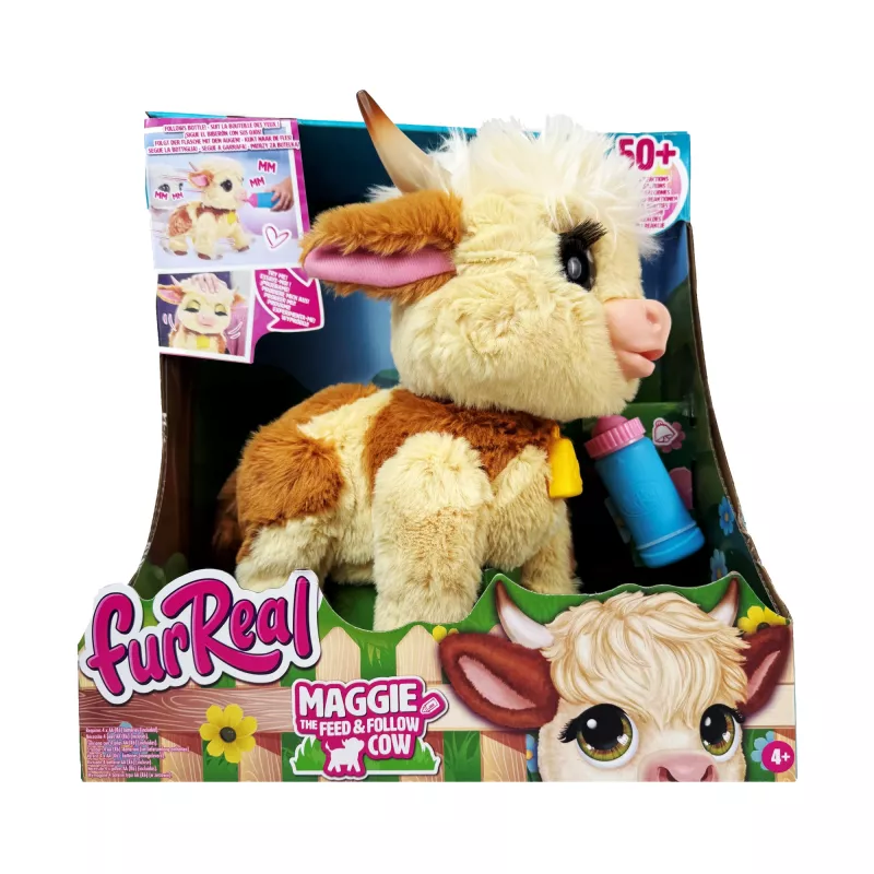 Just Play FurReal Maggie, Krowa, od 4 lat, Interaktywna, AA, Baterie w zestawie