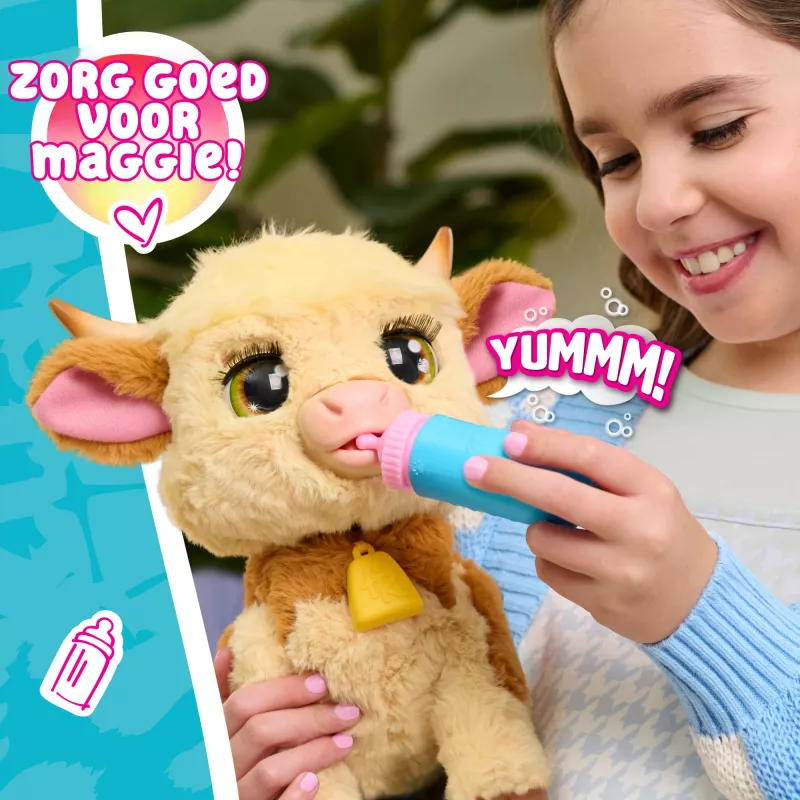 Just Play FurReal Maggie, Krowa, od 4 lat, Interaktywna, AA, Baterie w zestawie