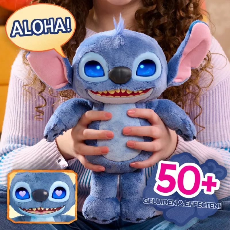 Just Play Disney Stitch - Many Moods Stitch, Figurka, od 3 lat, Interaktywna, Dźwiękowa, AA