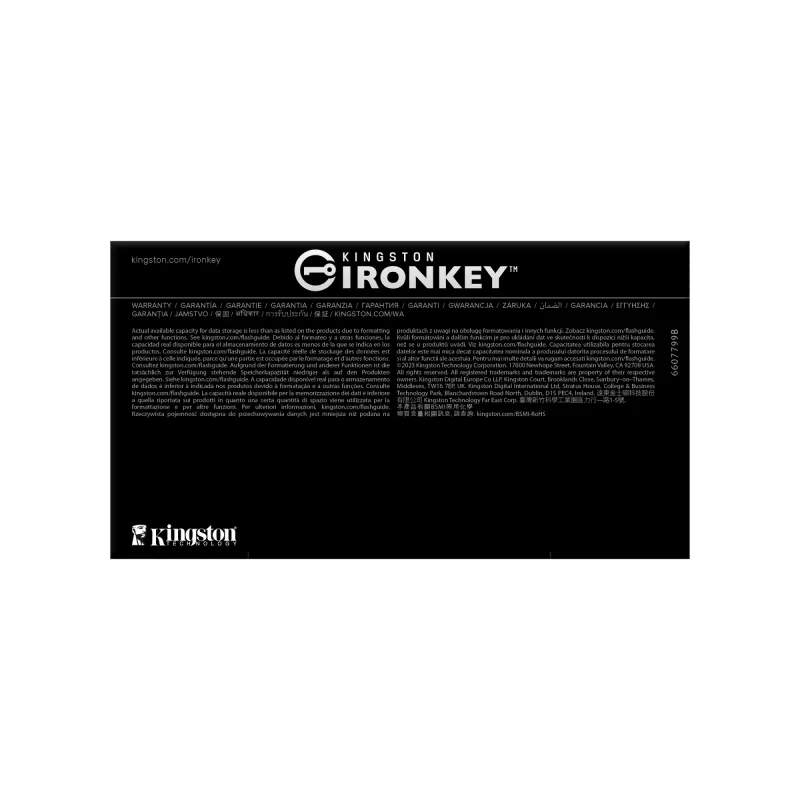 Kingston Technology IronKey 256GB D500S FIPS 140-3 Lvl 3 AES-256