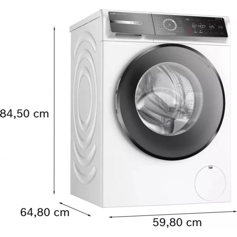 Pralka Bosch Serie 8 WGB244040 Front-load 9 kg 1257 RPM Biała