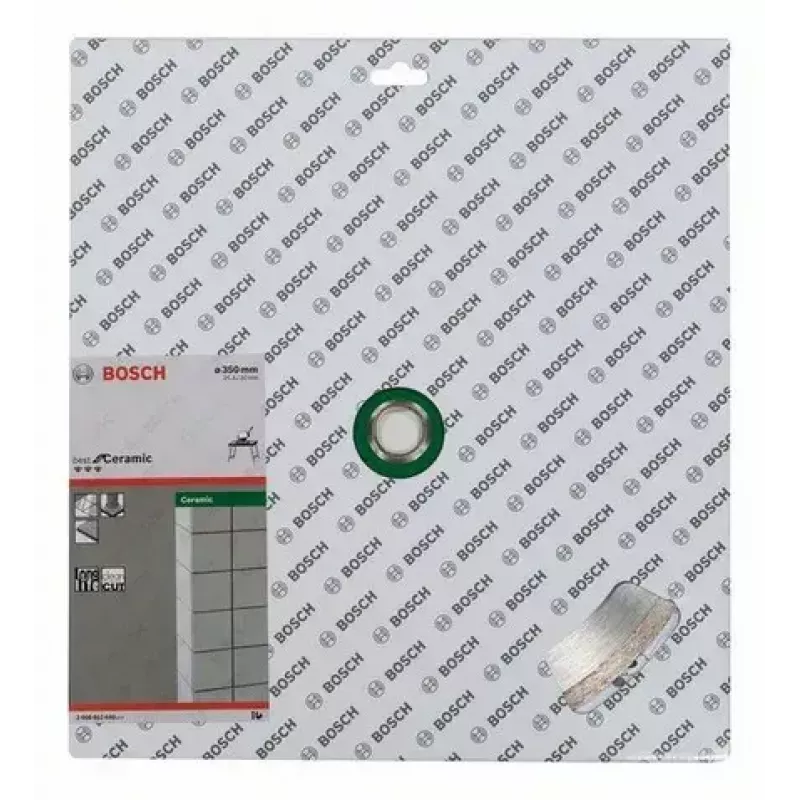 Tarcza tnąca diamentowa Bosch, średnica 35 cm (350 mm), otwór 30 mm, do miękkich płytek ściennych ceramicznych, 1 szt.