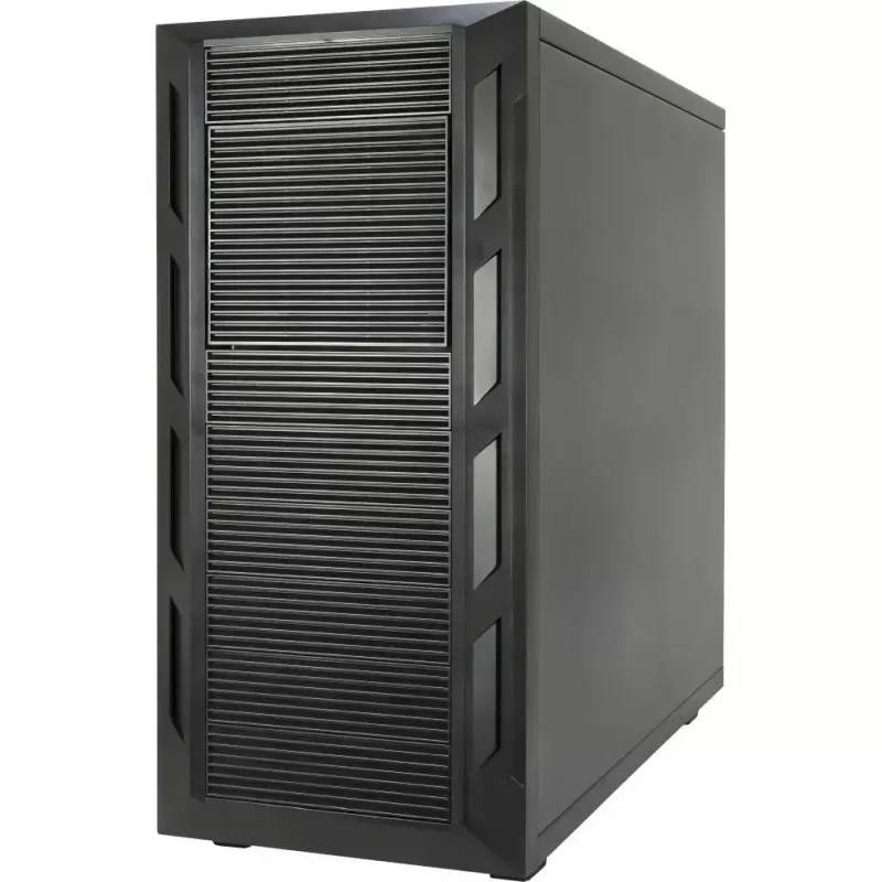 Obudowa komputerowa INTER-TECH 88887382 Micro Tower Czarna — Micro Tower, obsługuje ATX/EATX/SSI EEB/Micro ATX/Mini-ITX, 7 zatok 3,5 cala, 2 zatoki 2,5 cala, 10 zatok 5,25 cala, 2×USB 3.2 Gen1