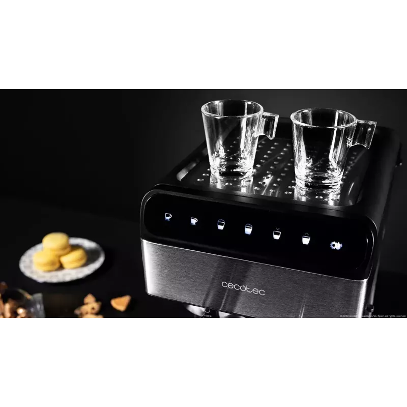 Ekspres do kawy CECOTEC Power Instant-ccino 20 Touch — w pełni automatyczny, zbiornik na wodę 1,4 L, 2 filiżanki, 1350 W